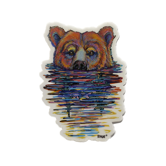 SWIMMING BEAR MAGNET