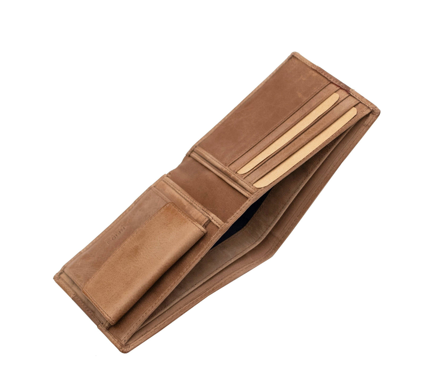 Columbia RFID Bifold Leather Wallet - 1113: Cognac Stripe