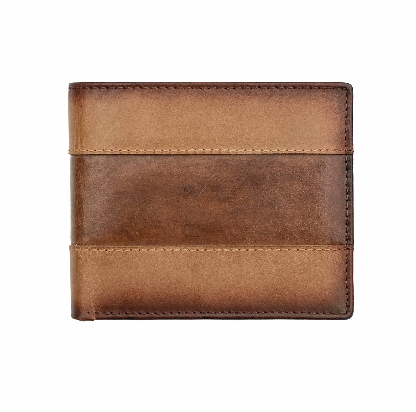 Columbia RFID Bifold Leather Wallet - 1113: Brown Stripe