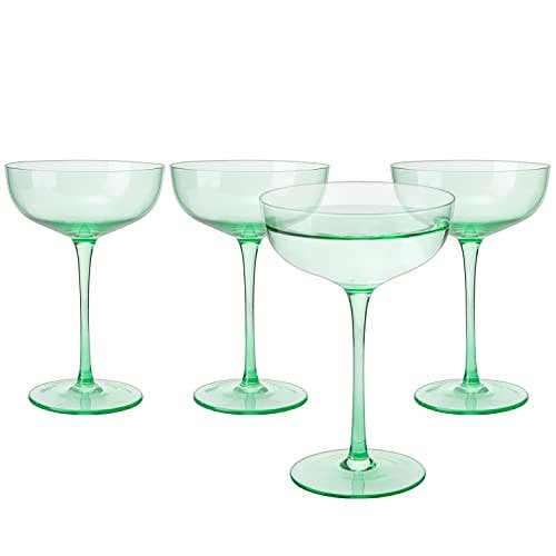 Colored Coupe Glass | 7oz | Green