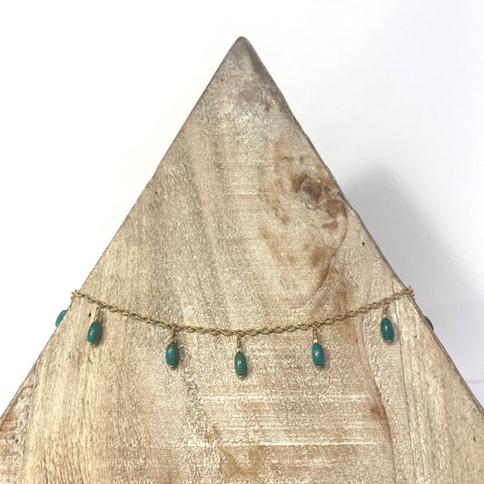 TURQUOISE DROP NECKLACE