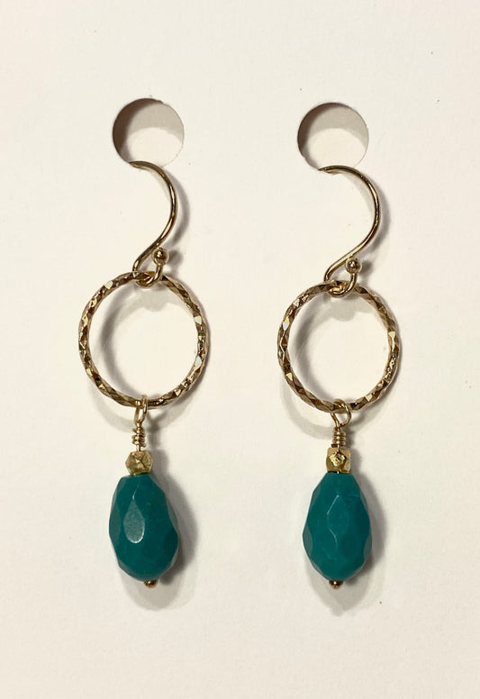 TURQUOISE DROP CIRCLES