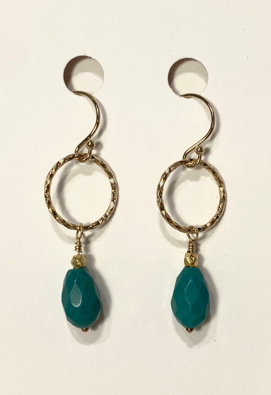 TURQUOISE DROP CIRCLES II