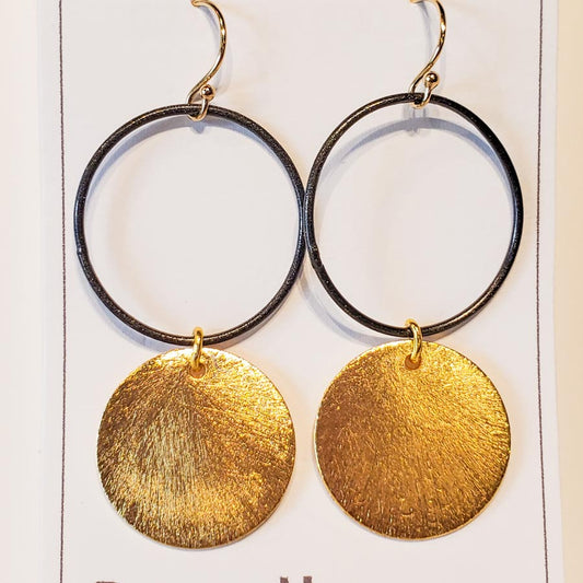 Brass Rounds Earrings