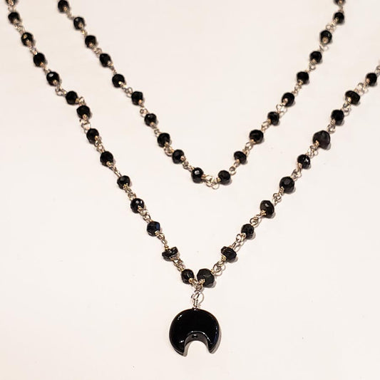 Black Onyx Double Necklace