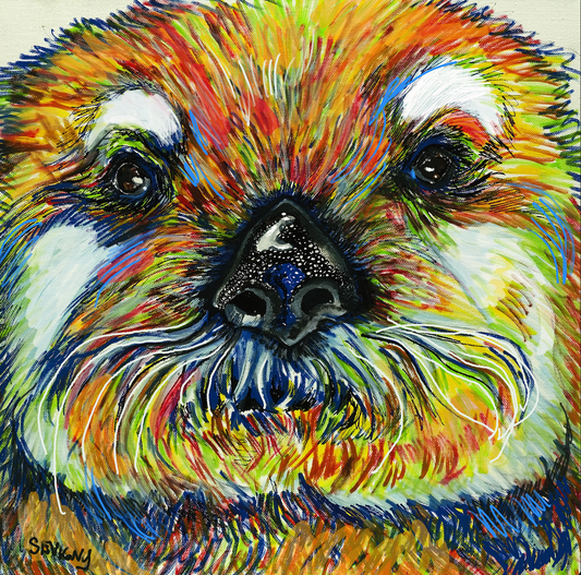 Otter Face Square