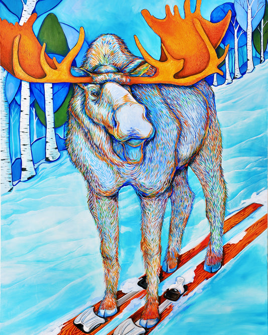 SKIING MOOSE