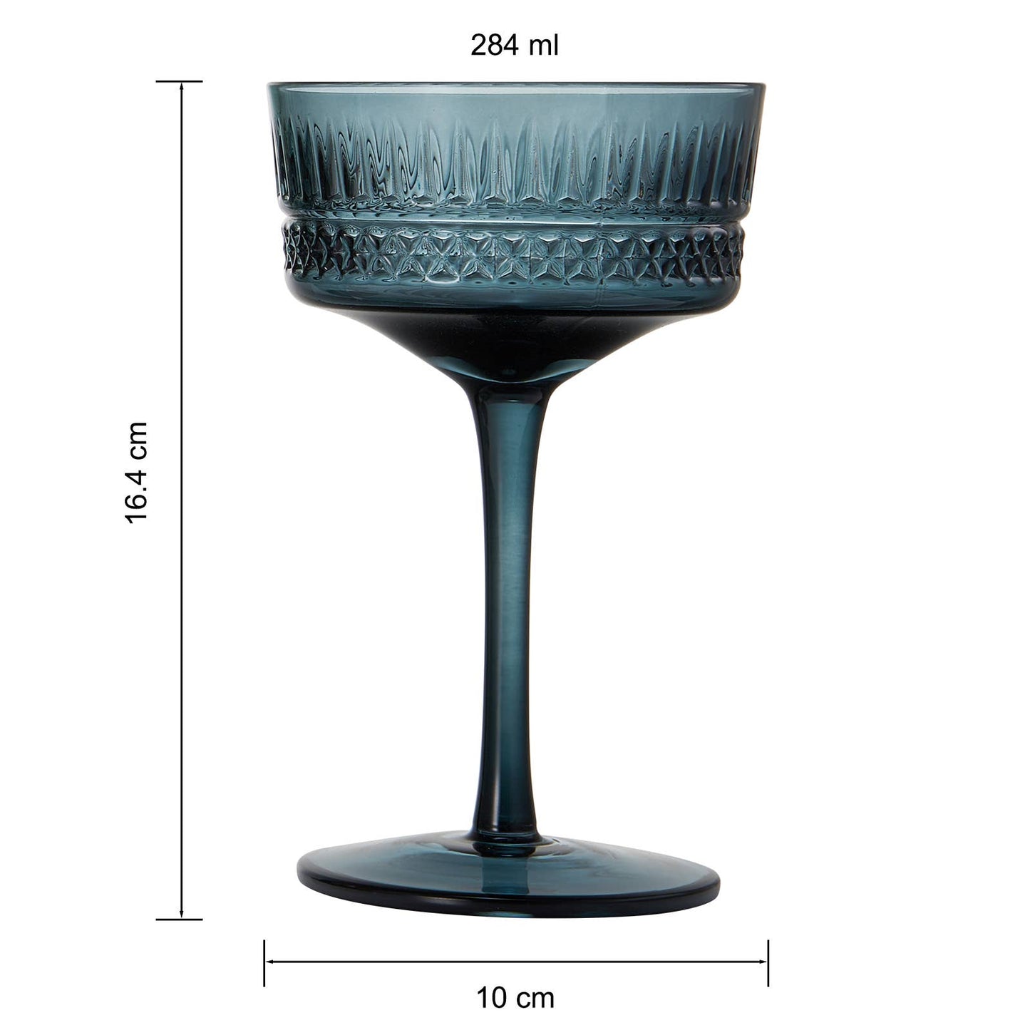 Khen Muted Crystal Coupe Glass | Large 9.6oz