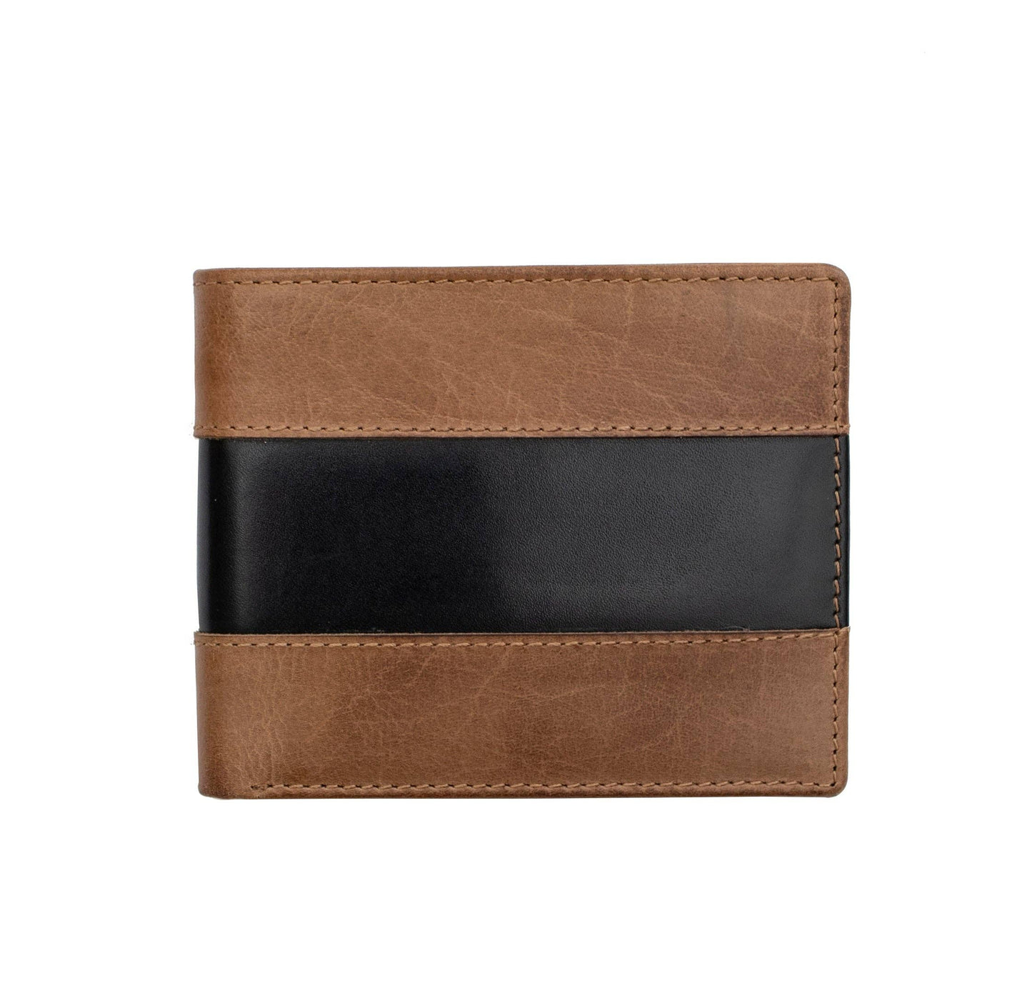 Columbia RFID Bifold Leather Wallet - 1113: Brown Stripe