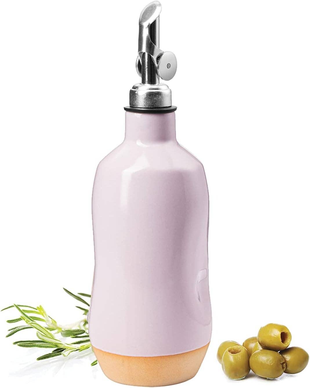 Cruet Ceramic Olive Oil Dispenser Bottle - 400ml Vinegar