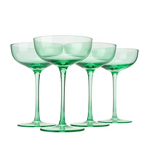 Colored Coupe Glass | 7oz | Green