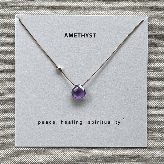 Amethyst Necklace Card