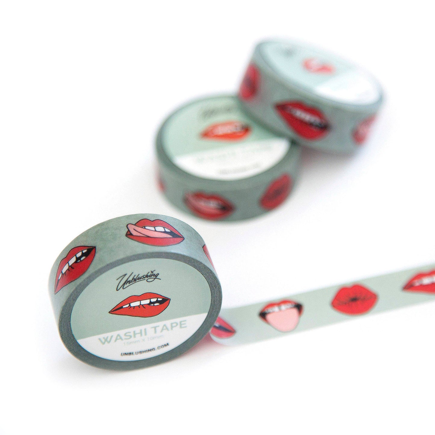 Christmas Gift Stocking Stuffer - Washi Tape - Lips