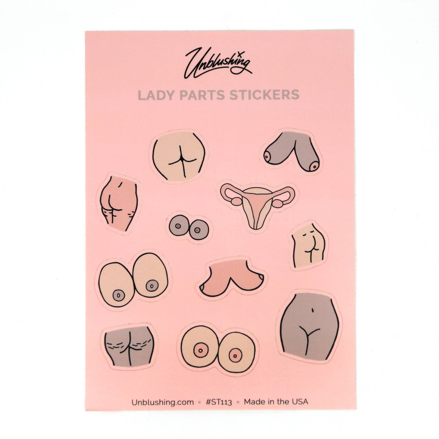 Lady Parts Sticker Sheet