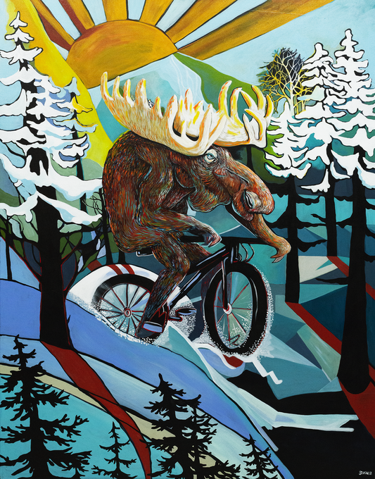 BIKING MOOSE