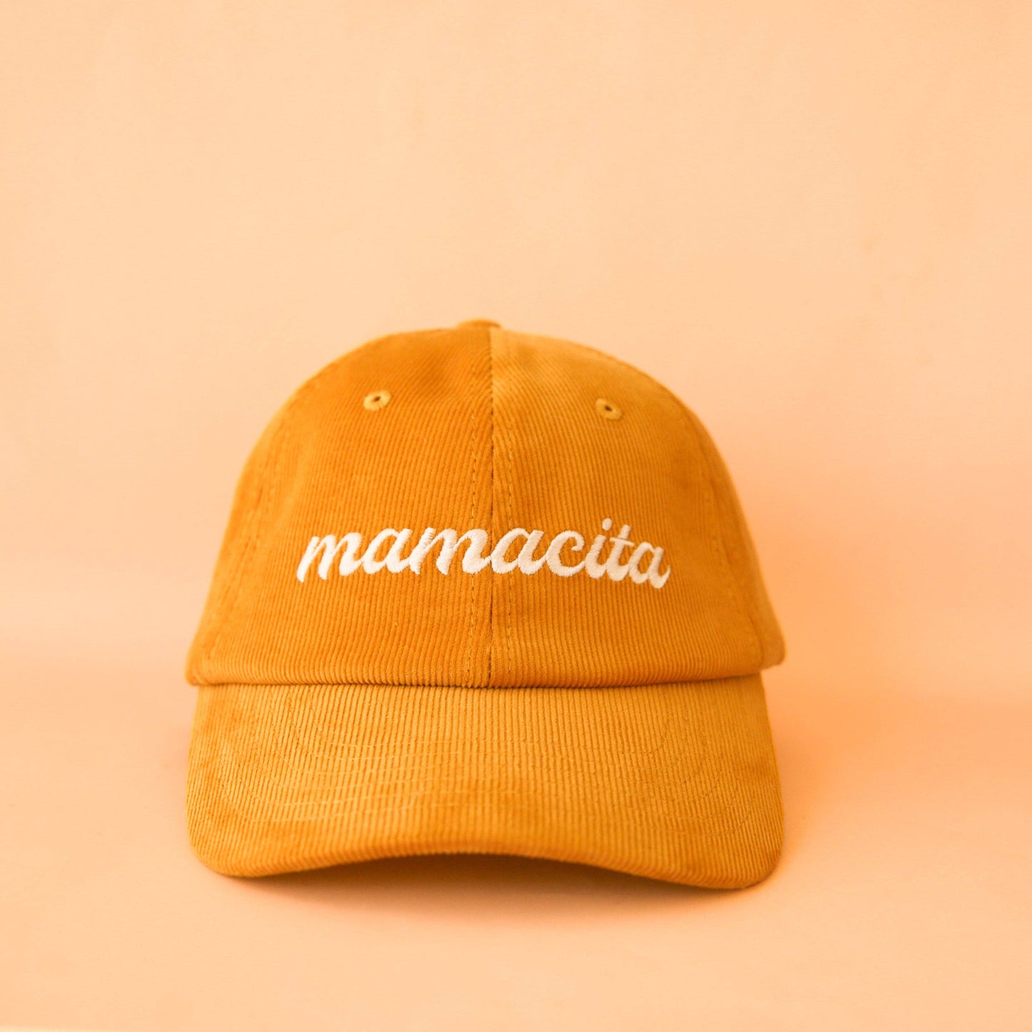 Mamacita Baseball Hat | Golden (Corduroy Dad Cap)